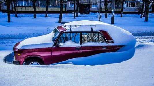 car snow