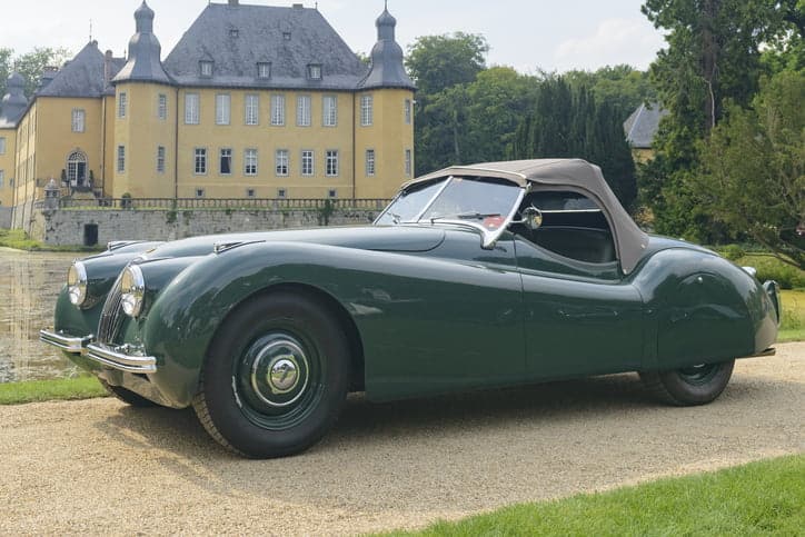 Jaguar XK 120 classic sports car